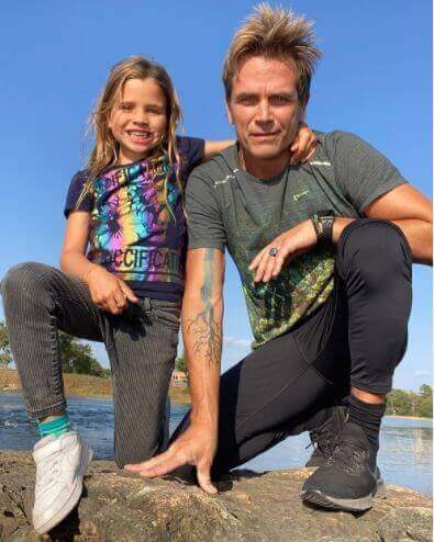 Brit Madison with her father David Chokachi